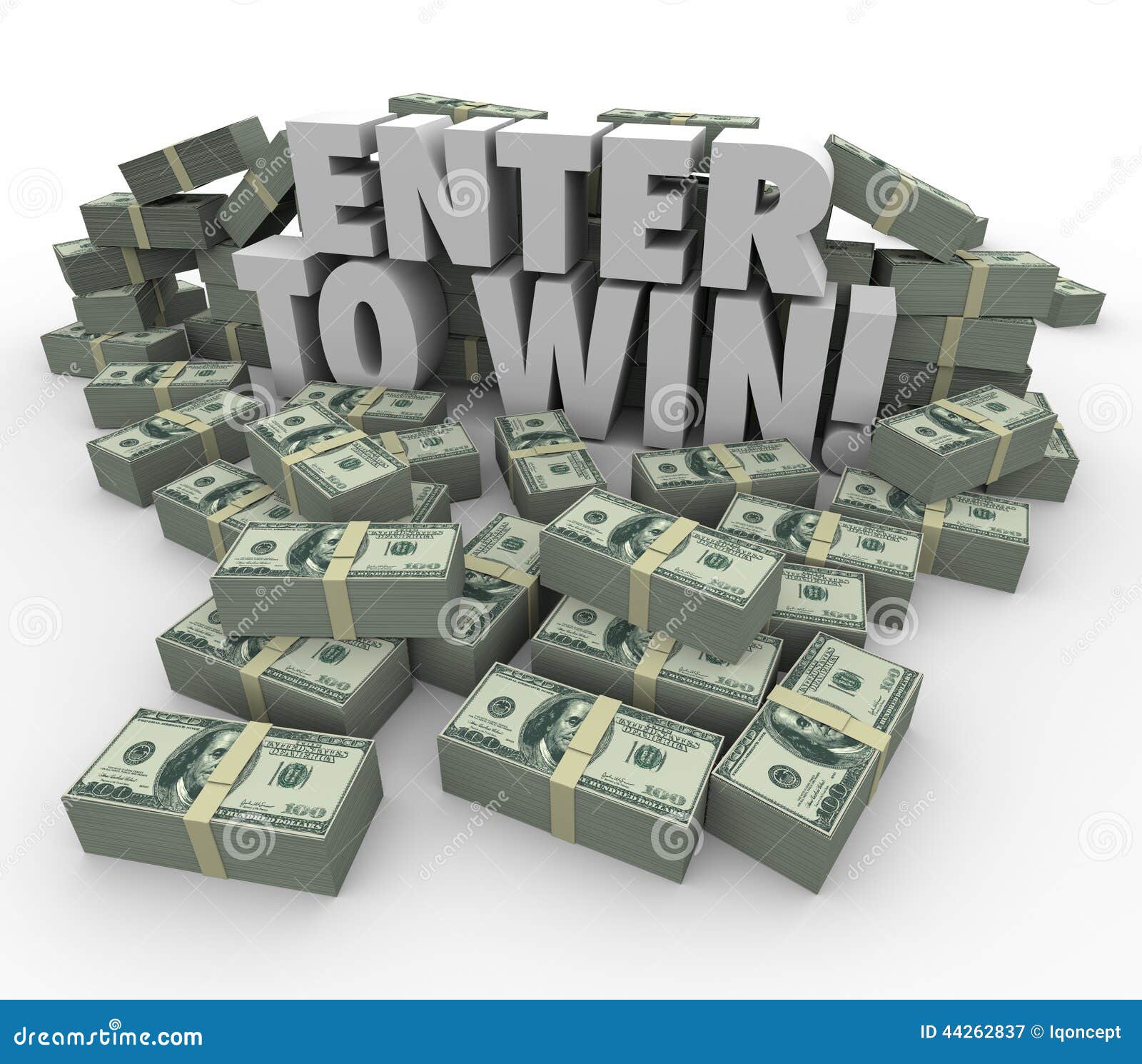 Enter To Win 3d Words Cash Money Stacks Contest Raffle 