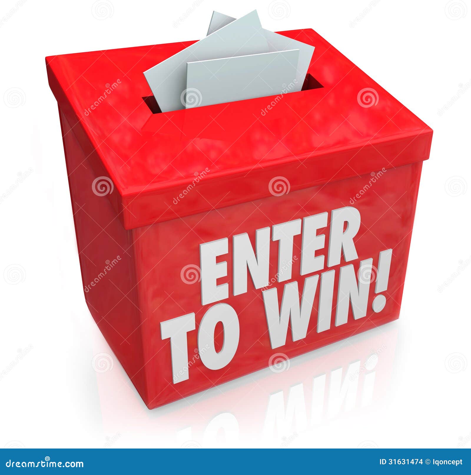 enter to win red raffle lottery box entry forms tickets