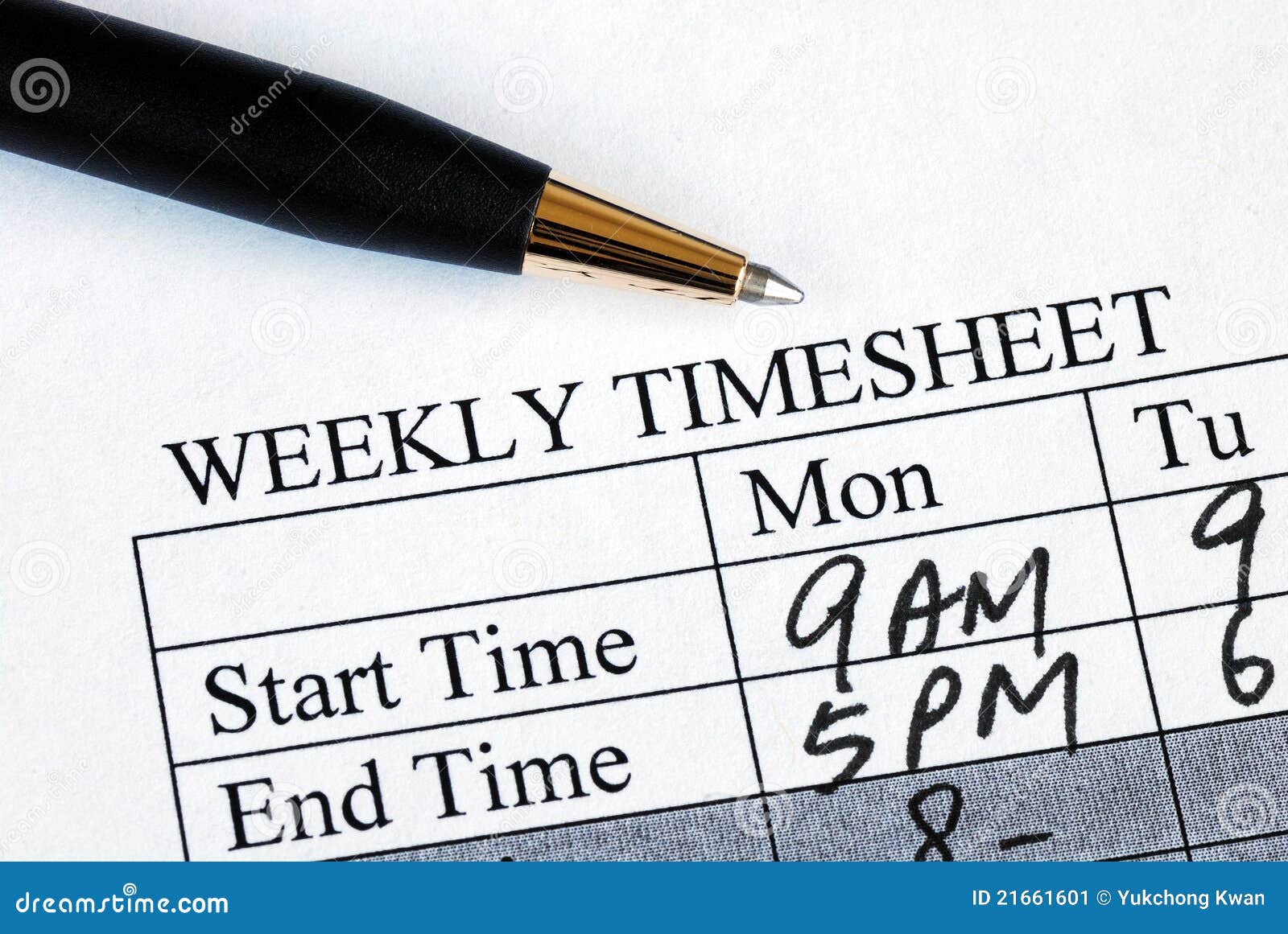enter the weekly time sheet