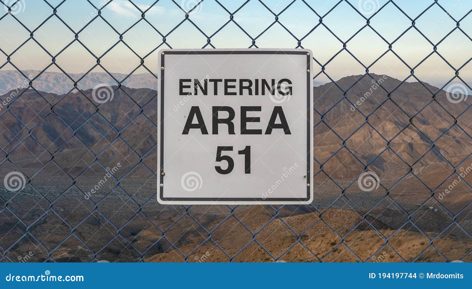 entering area 51 sign