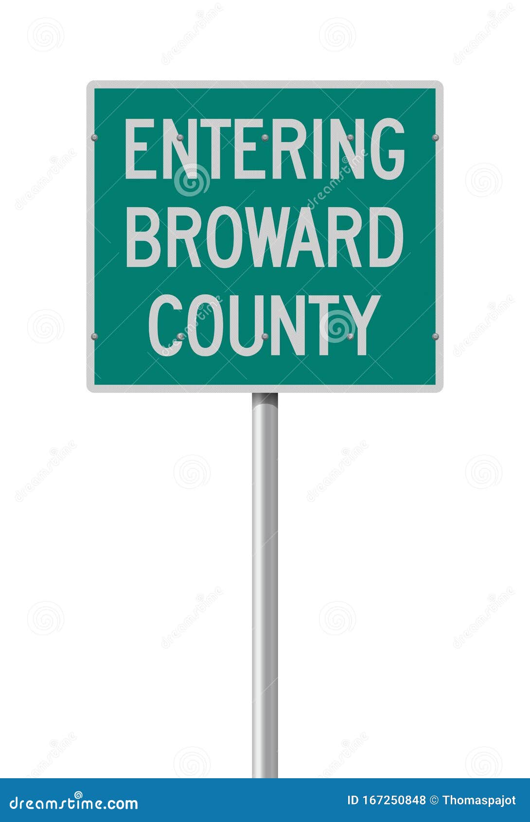entering broward county road sign