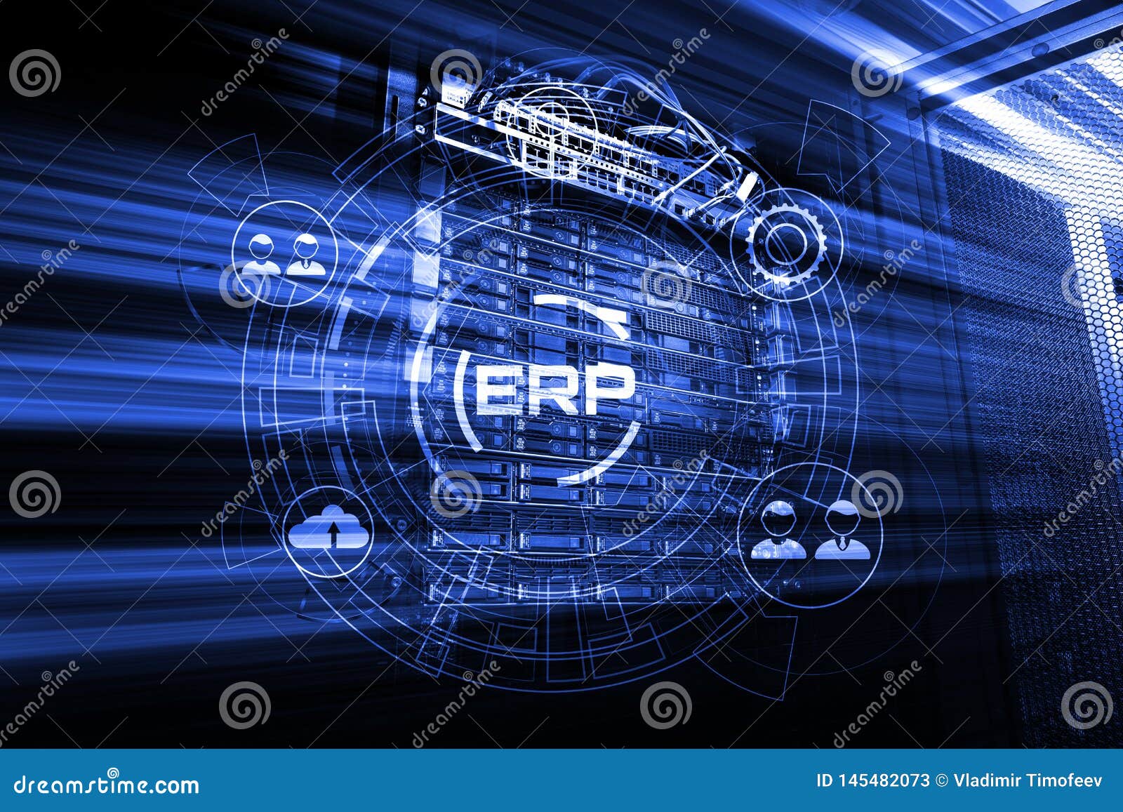 enterprise resource planning erp system management, motion 3d render