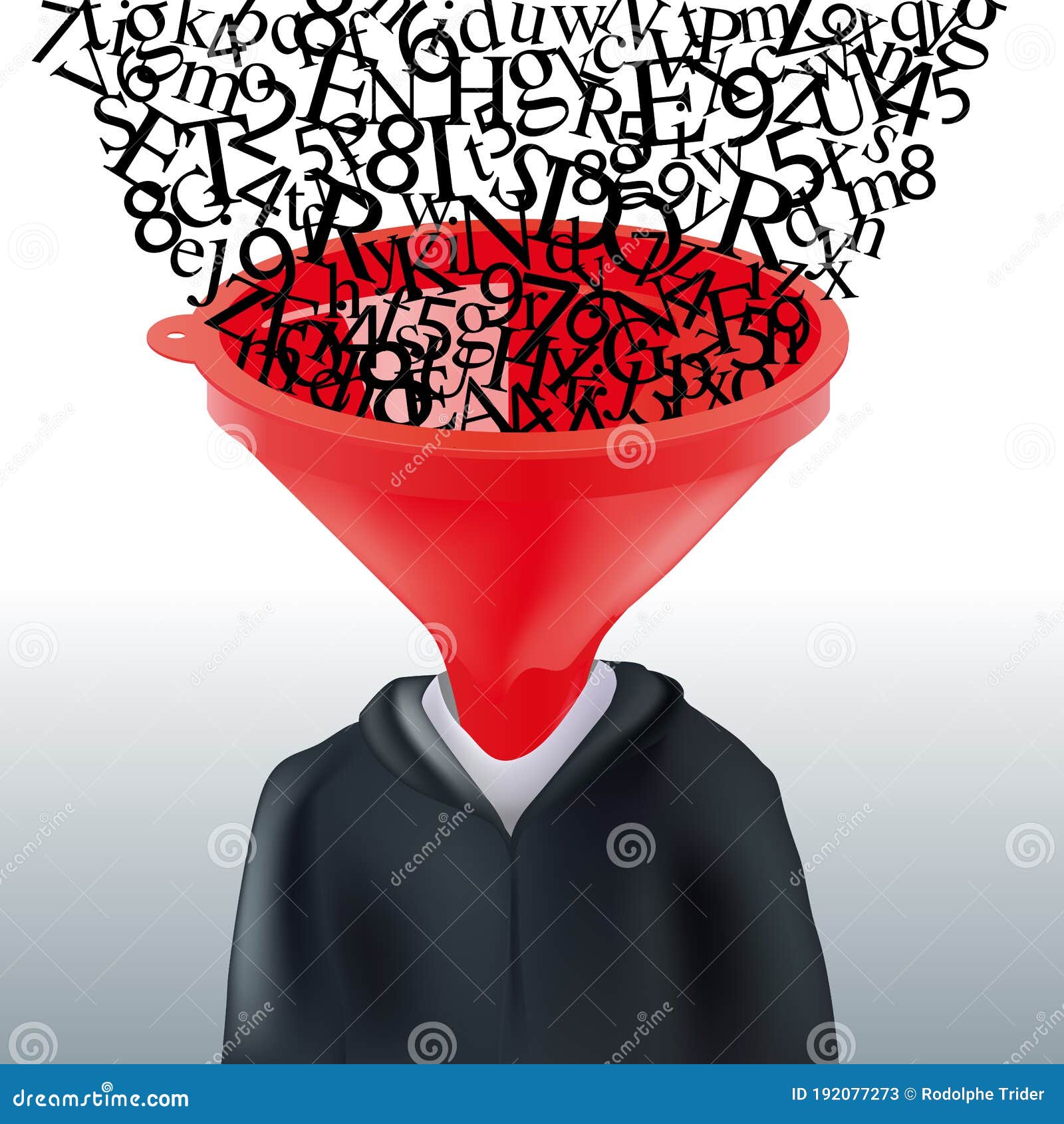 concept of teaching, ized by a pupil whose head is replaced by a funnel through which his knowledge enters.