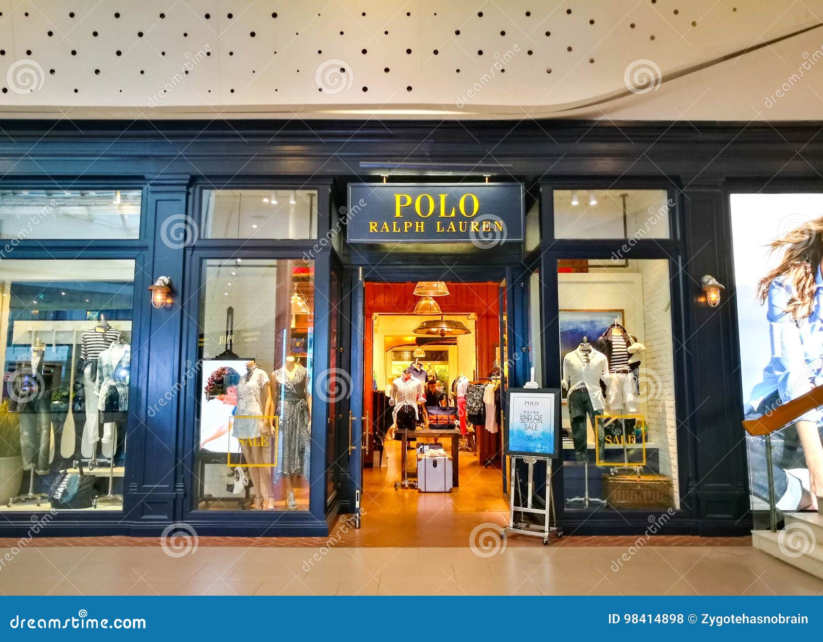 Entrée à Polo Ralph Lauren Shop Photo stock éditorial - Image du affaires, logo: 98414898