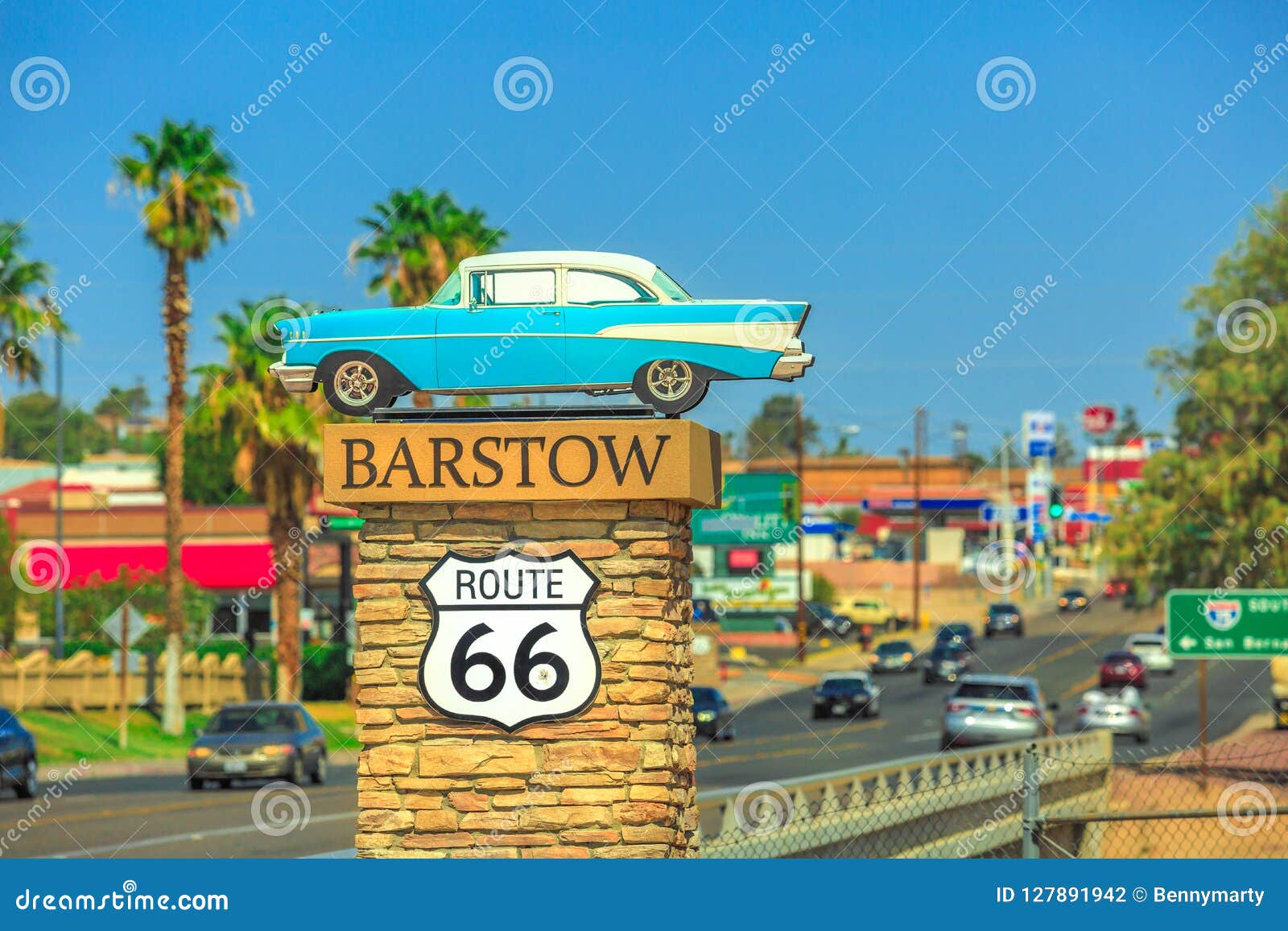 Entrada De Barstow Route 66 Fotografía editorial Imagen de entrada