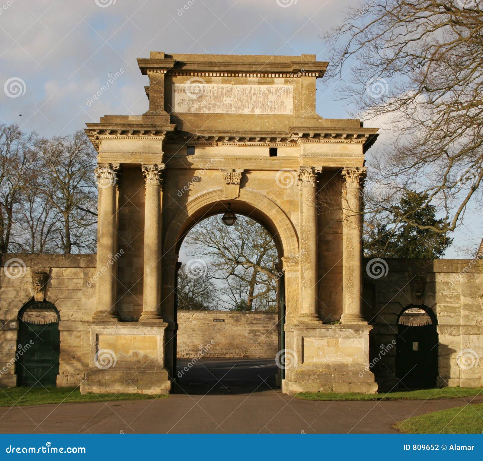 Entrance archway editorial photography. Image of