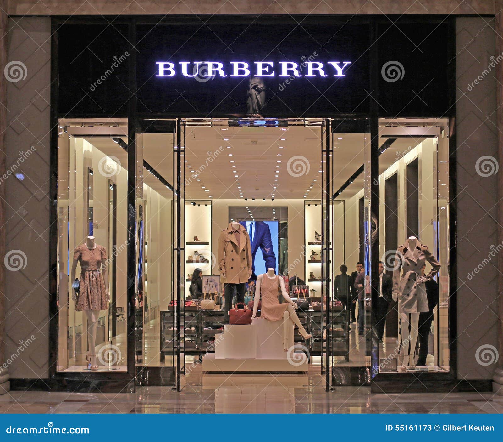 Burberry Store Editorial Stock Photo 