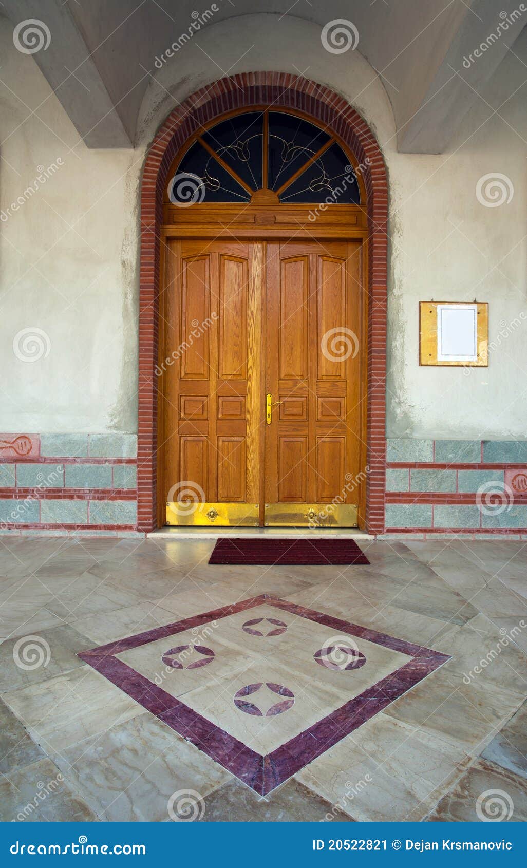 Entrance of a church stock image. Image of wooden, wall 20522821