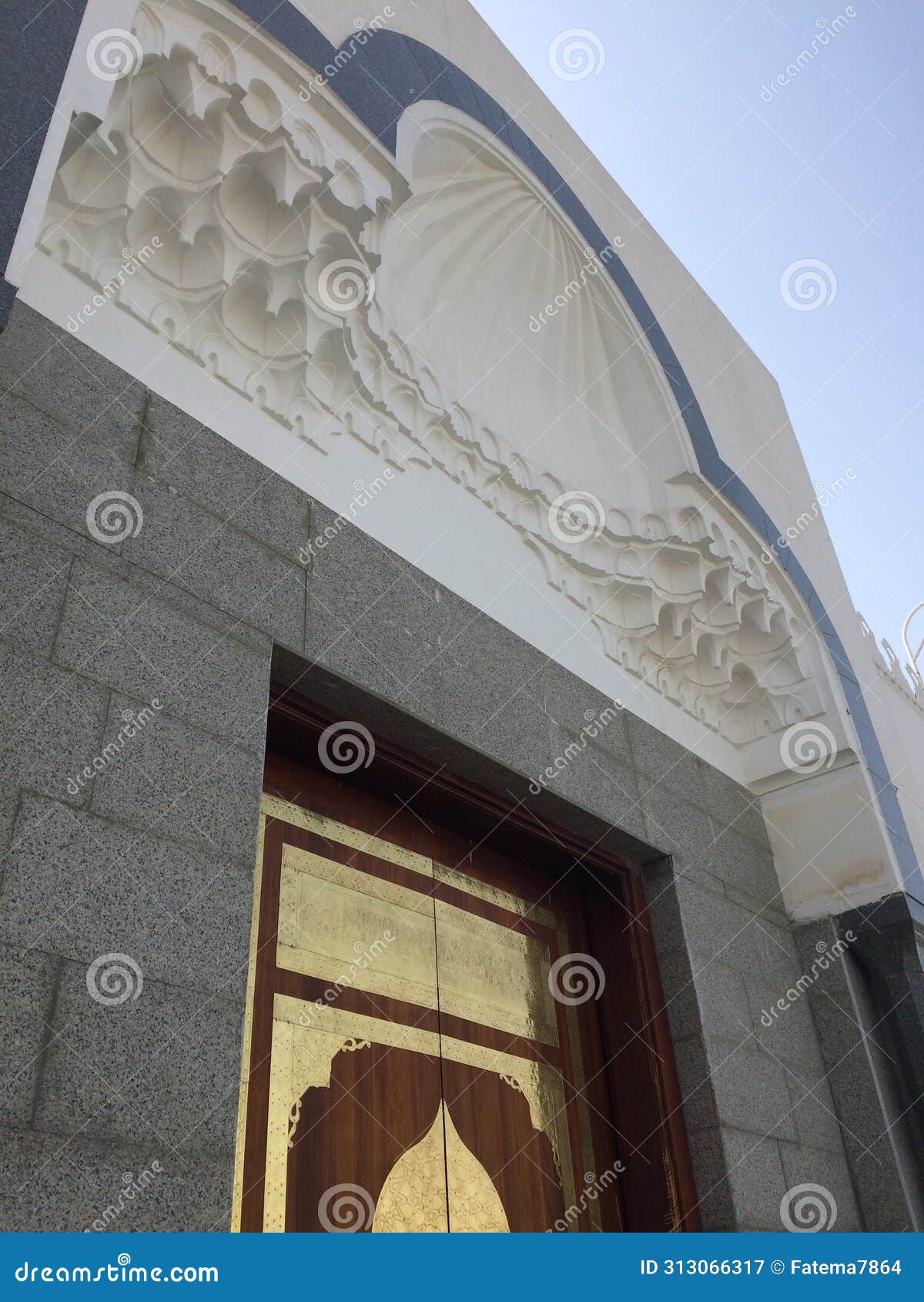 entrance gate of quba mosque in medina - islamic sacred city of al madinah - religious tour