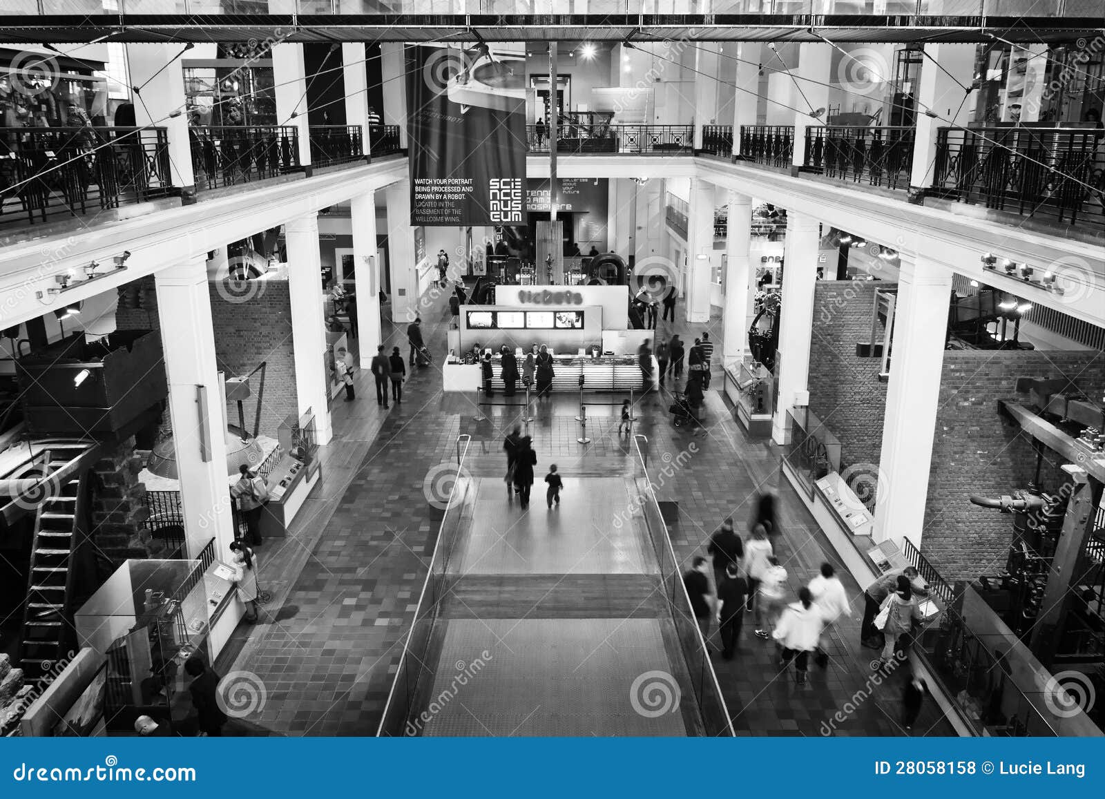 Entrance Hall of the London Science Museum Editorial Stock Photo