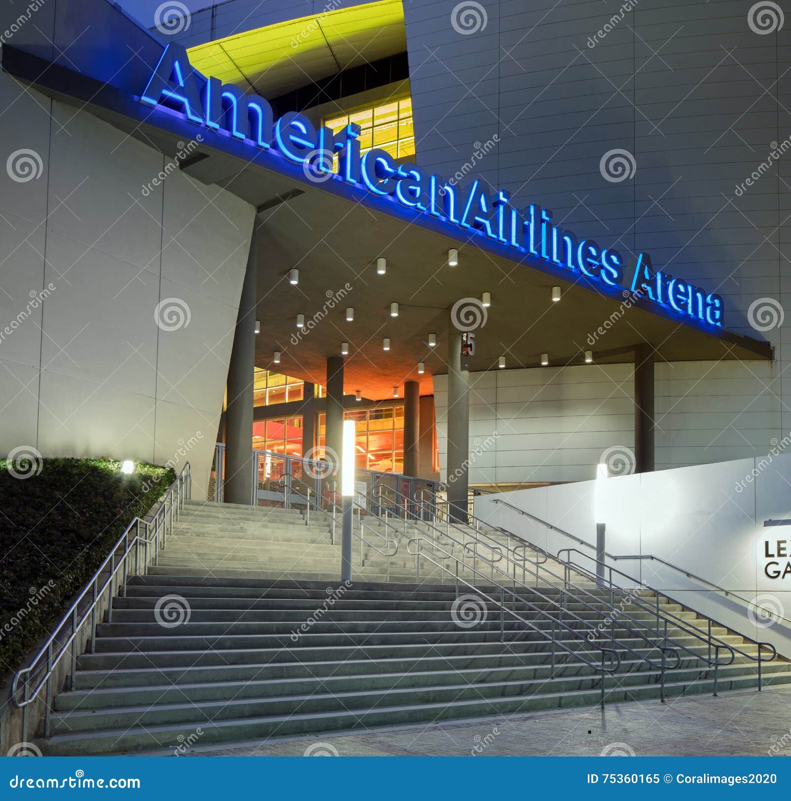 Entrance To American Airlines Arena in Midtown Miami Editorial Image
