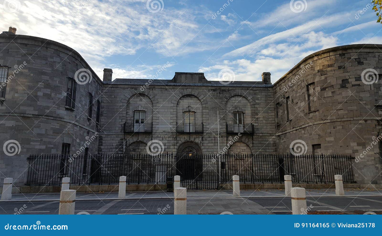 Entrance To an Ancient Irish Prison Stock Image Image of walls
