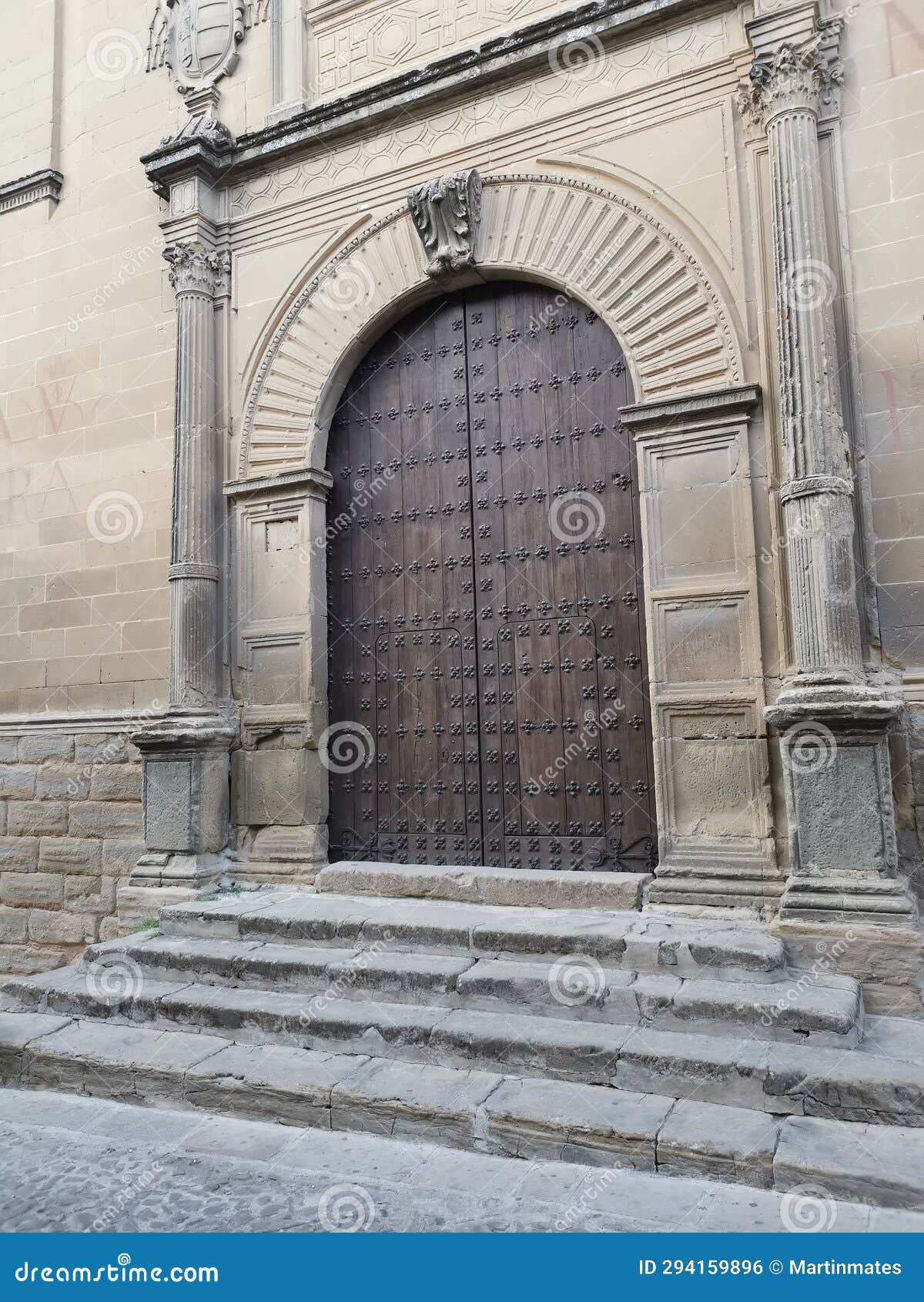 the entrance to the capilla de san juan evangelista, baeza, andalucÃ­a, spain