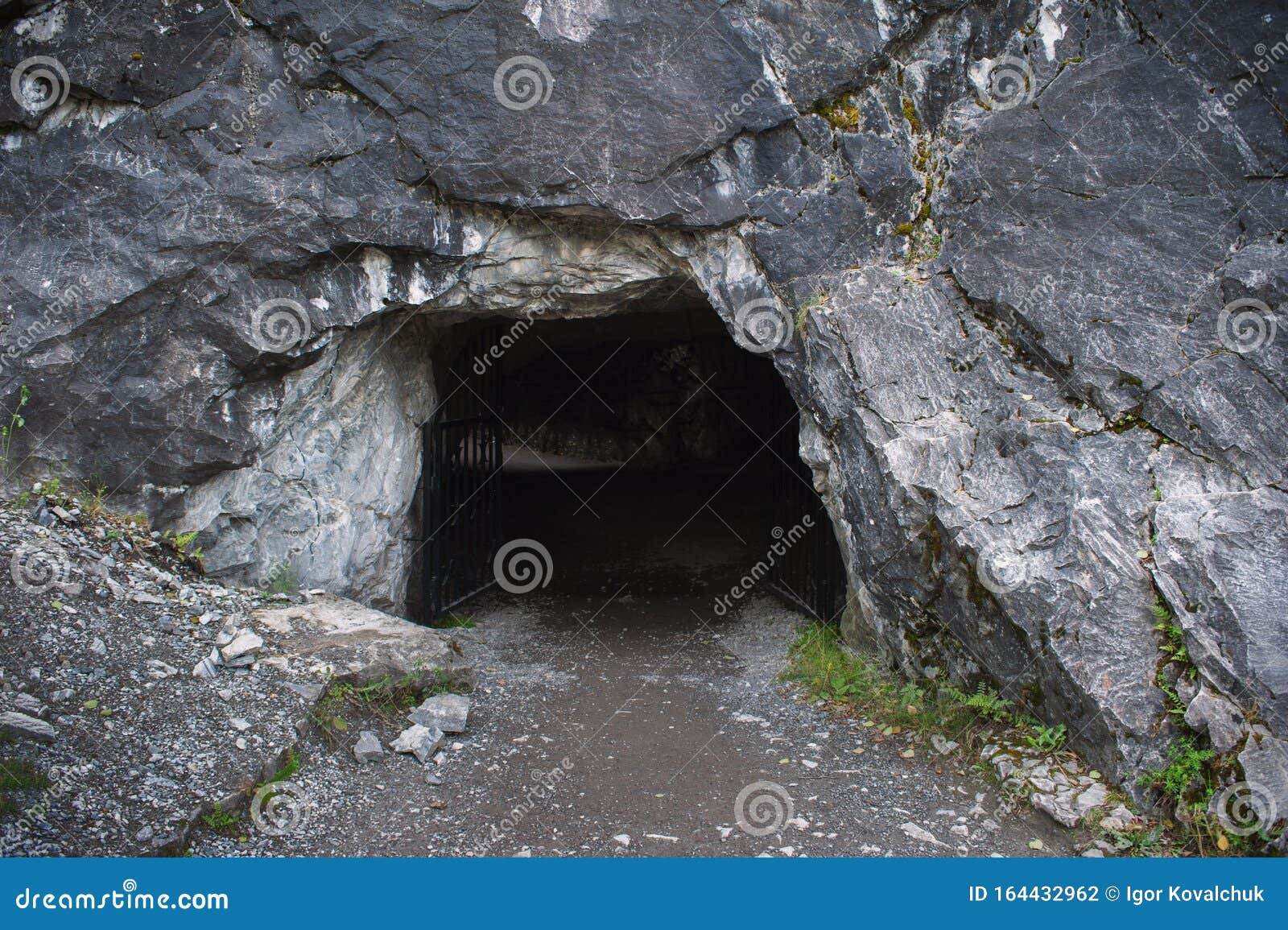 entrance to dark cave
