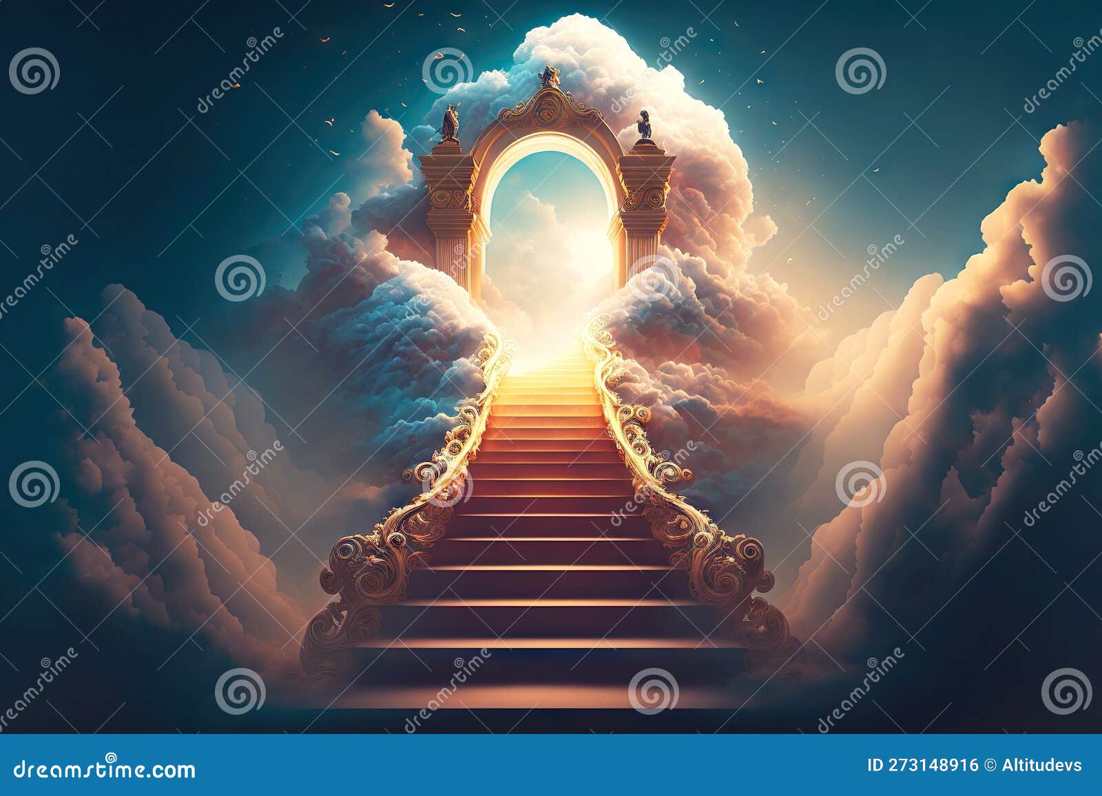 Stairway To Heaven Concept Art Glowing Staircase Leading To The stairway-to-heaven-concept-art-glowing-staircase-leading-to-the
