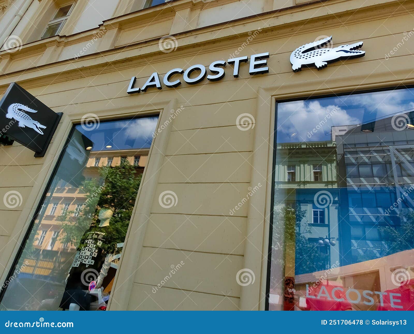 Entrance To Lacoste Store in Prague, Czech Republic. Editorial Stock ...