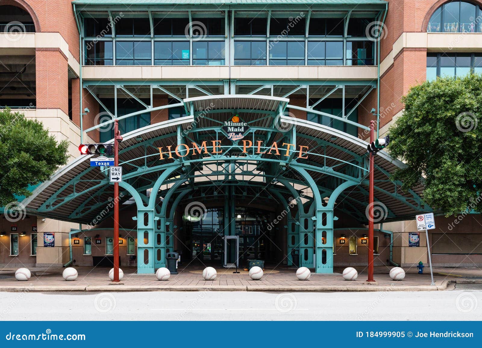 Downtown Houston, Minute Maid Park Entrance - Home of the Astros