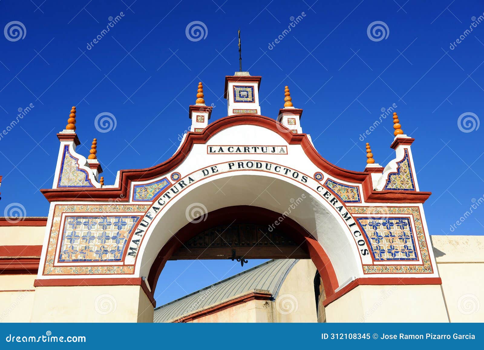 old ceramic factory in la cartuja, seville, spain