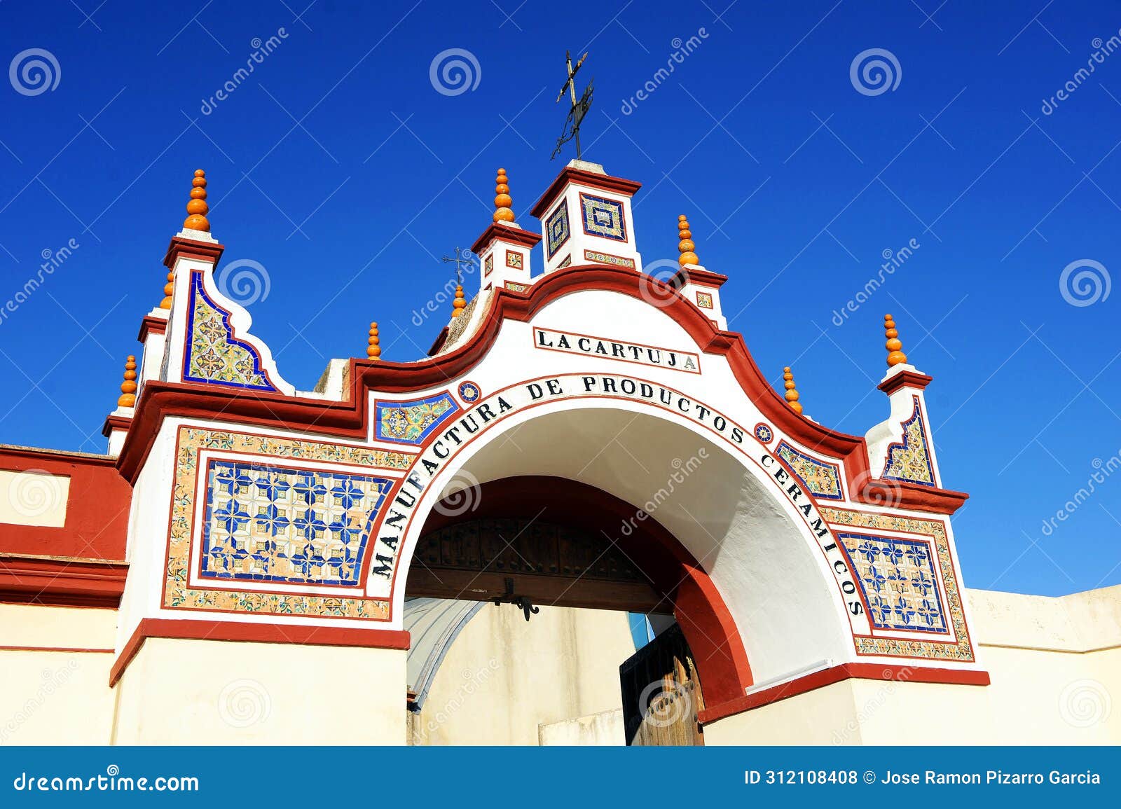 old ceramic factory in la cartuja, seville, spain