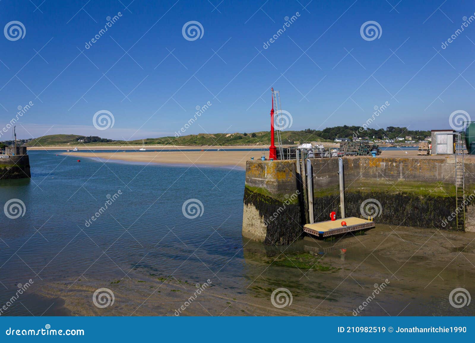 The Entrance To Padstow Harbour in Cornwall Stock Image Image of