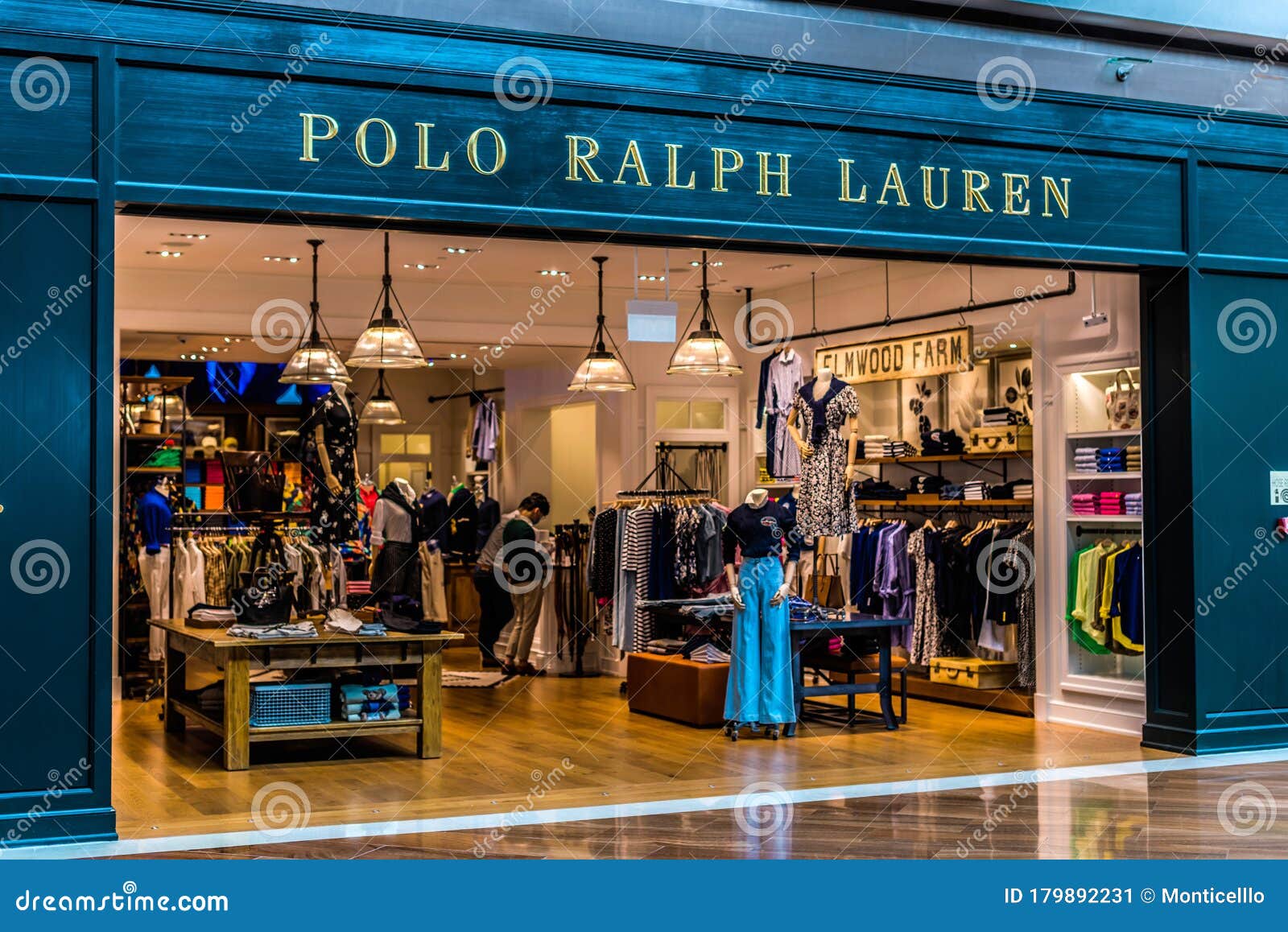 Entrance To Ralph Lauren Store in Singapore Shopping Mall