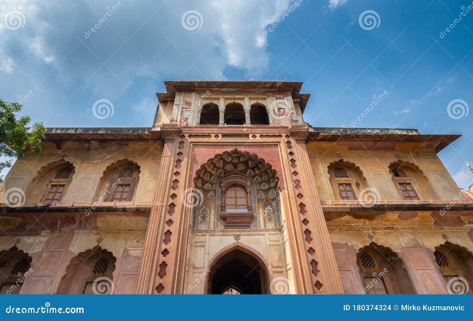entrance to the safdarjung`s tomb in new delhi, india