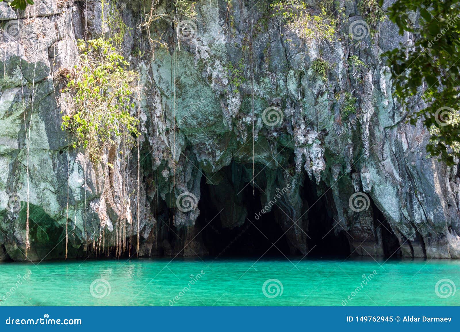 the entrance to the underground river in puerto princesa subterranean river national park, palawan, philippines