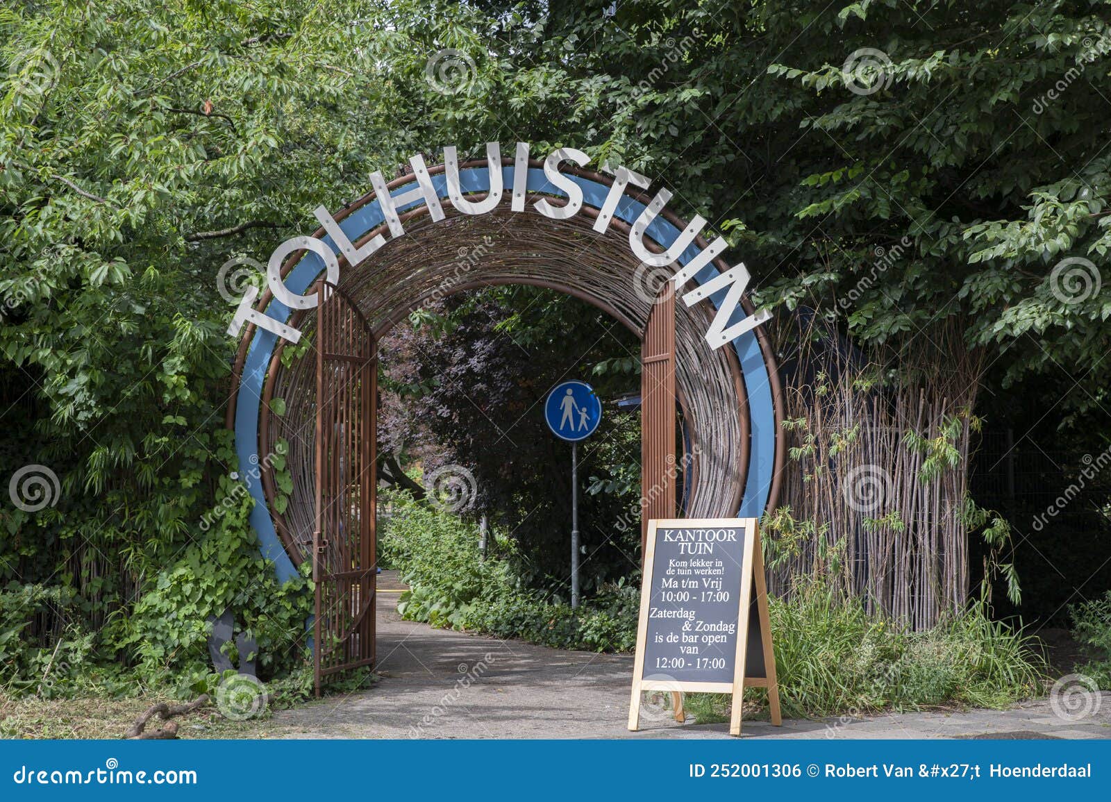 Entrance Tolhuistuin at Amsterdam the Netherlands 1572022 Editorial
