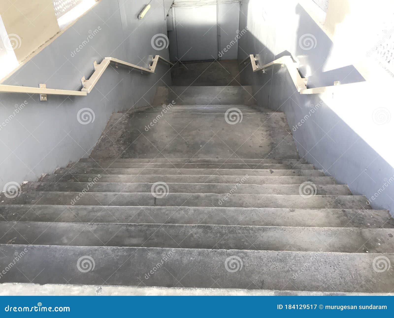 Entrance of Underground Road Crossing Staircase for Pedestrians To ...