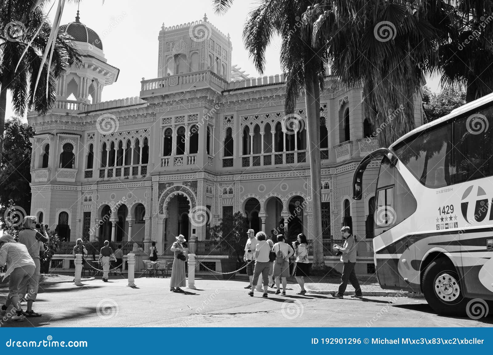 Entry of Batistas Old Palace San Valle in the City of Cienfuegos