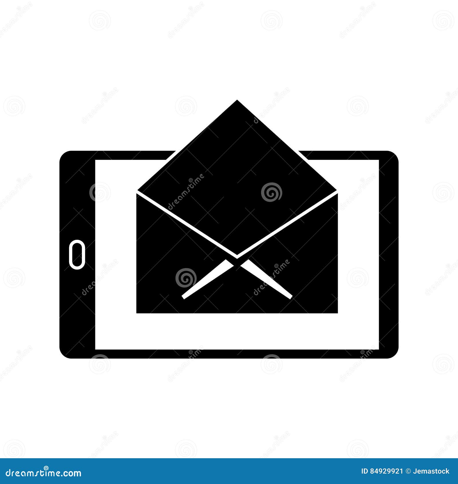 Silhueta Telemóvel Mensagem Email Envelope Ilustração do Vetor - Ilustração  de letra, envelope: 84929921, image size:1600x1690