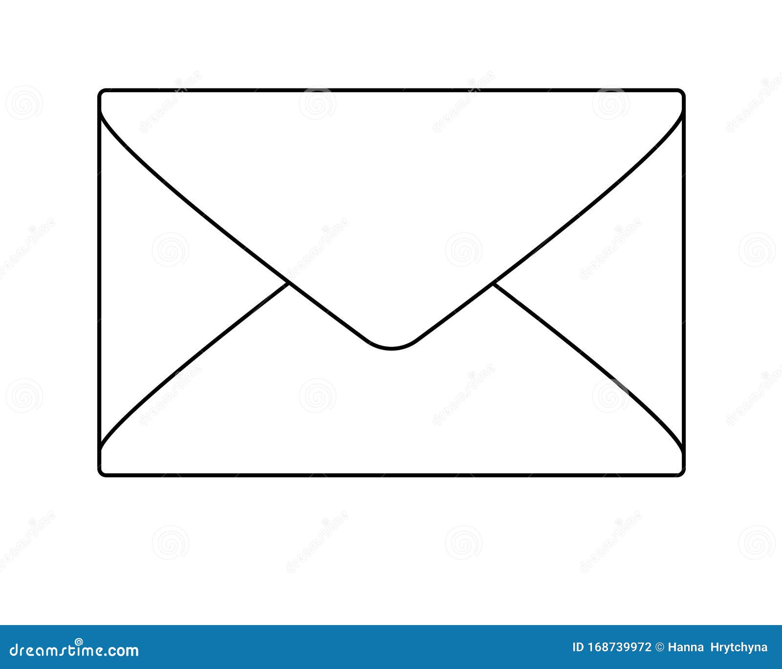 Envelope catalog icon outline style Royalty Free Vector