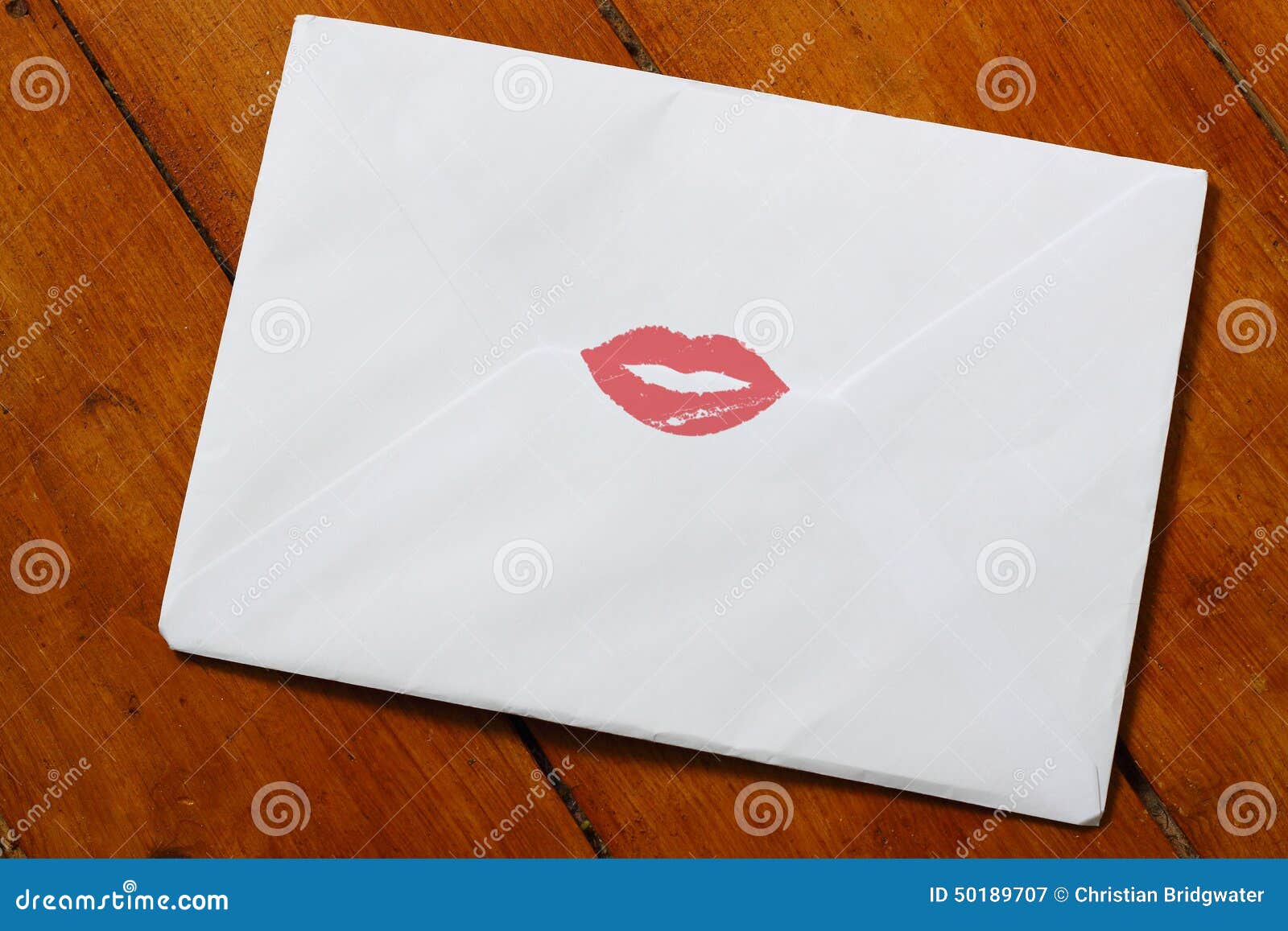 Envelope lipstick kiss a stock image. Image of woman 50189707
