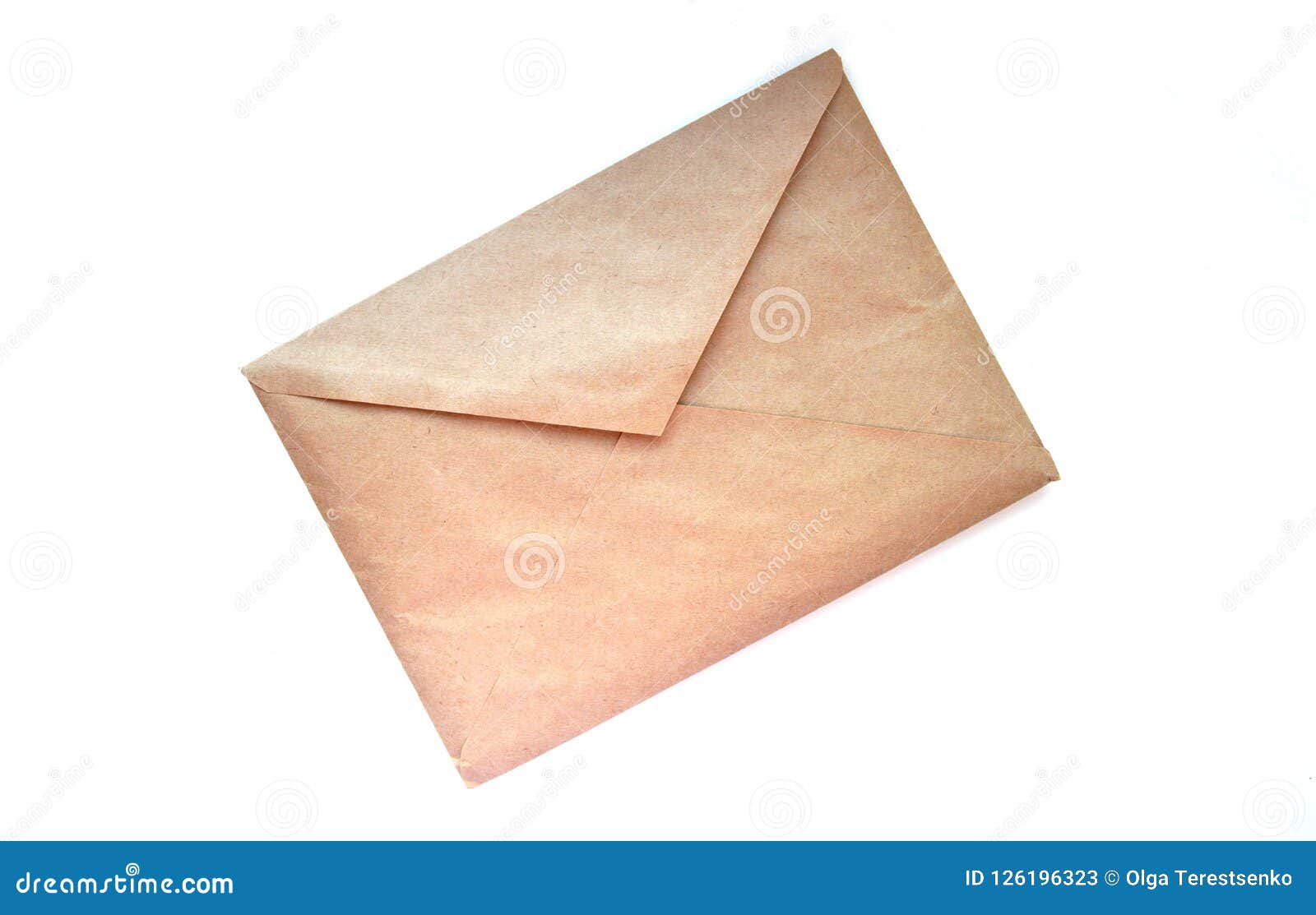 An Envelope on White Background Stock Image Image of letter, card