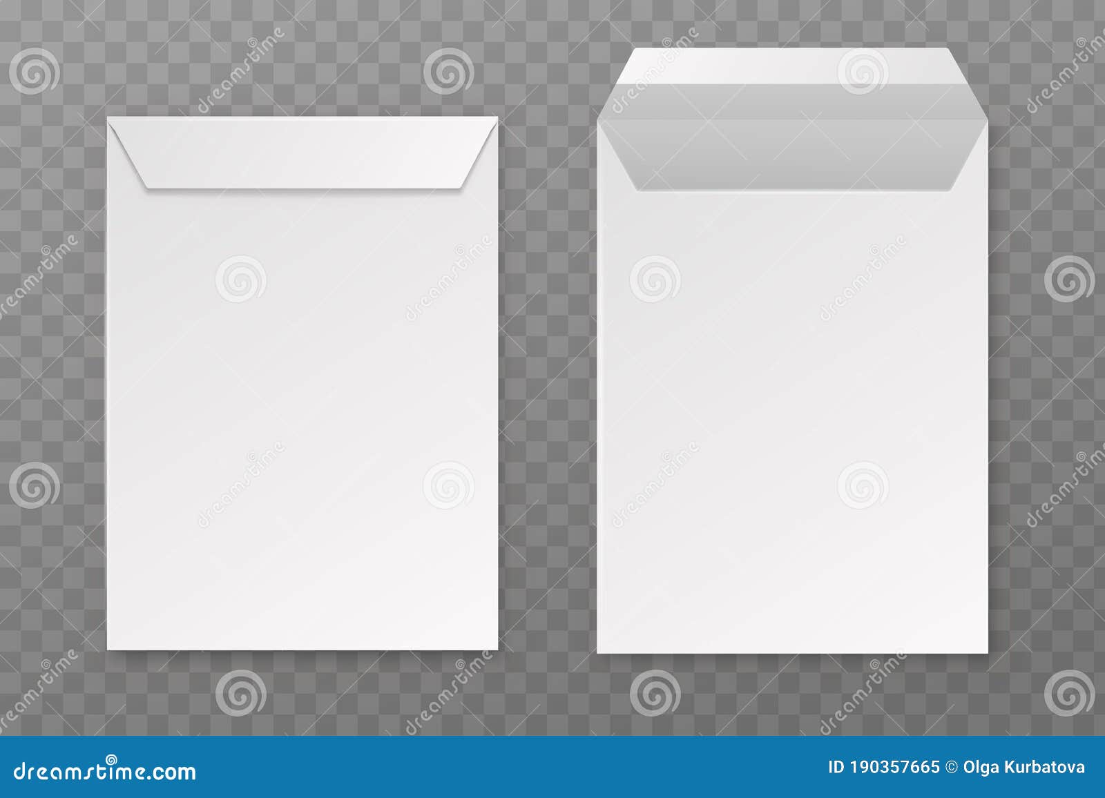 Download Envelopes Vector Blank A4 Realistic Envelope Mockup Opened And Closed Empty Letter Paper Office Stationery In Front Stock Vector Illustration Of Envelope Message 190357665