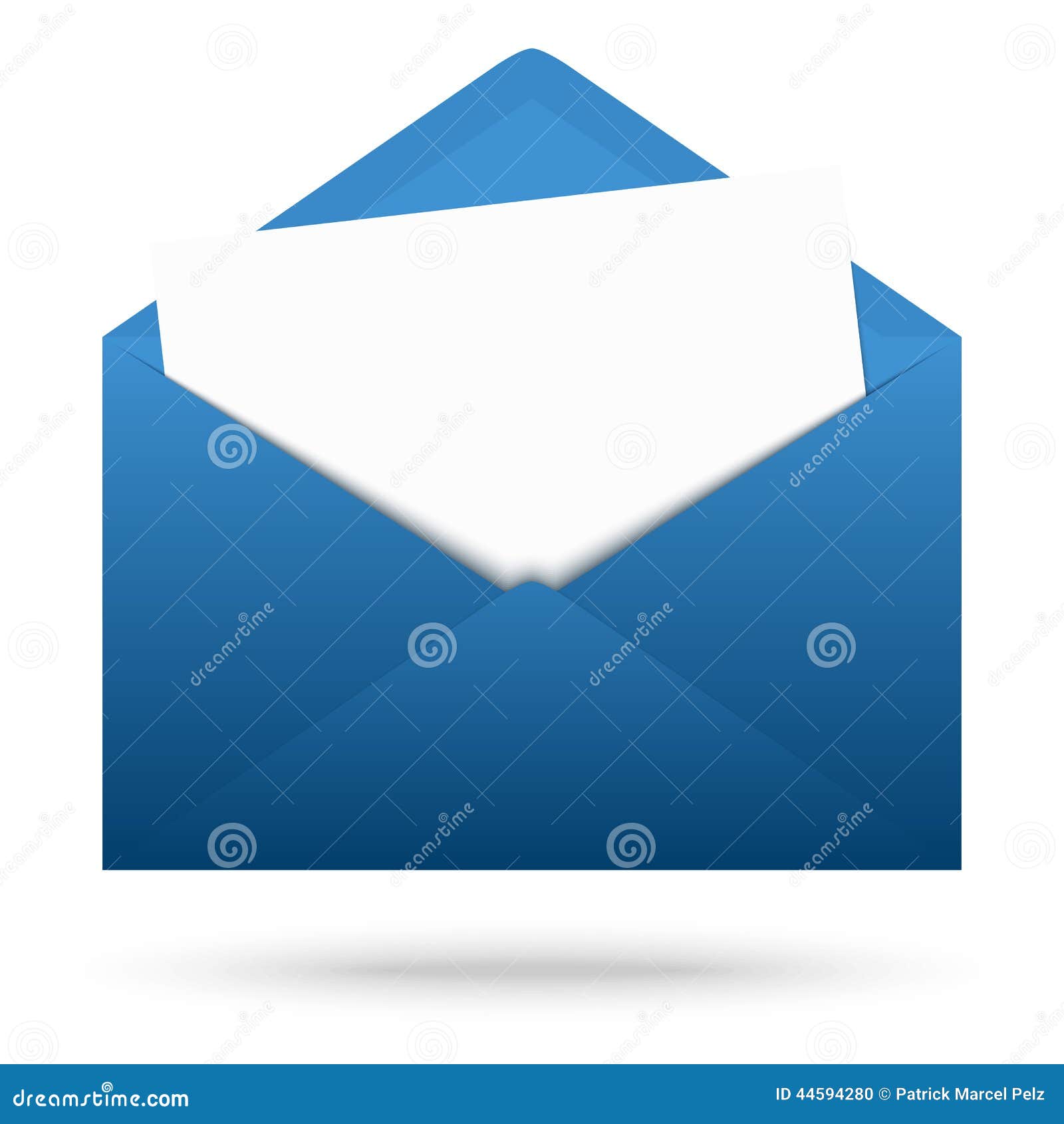 Enveloppe Colorée Avec La Note Blanche Illustration de Vecteur -  Illustration du courriel, coloré: 44594280