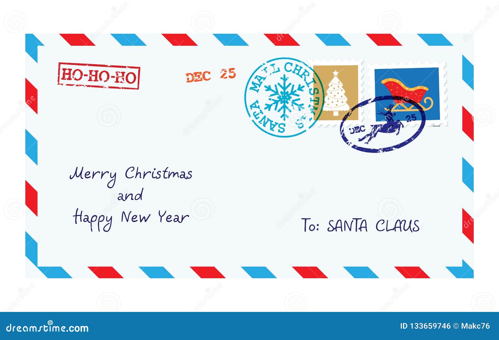 Noël Lettre Pour Santa Paquet - Lettres Enveloppes Autocollants