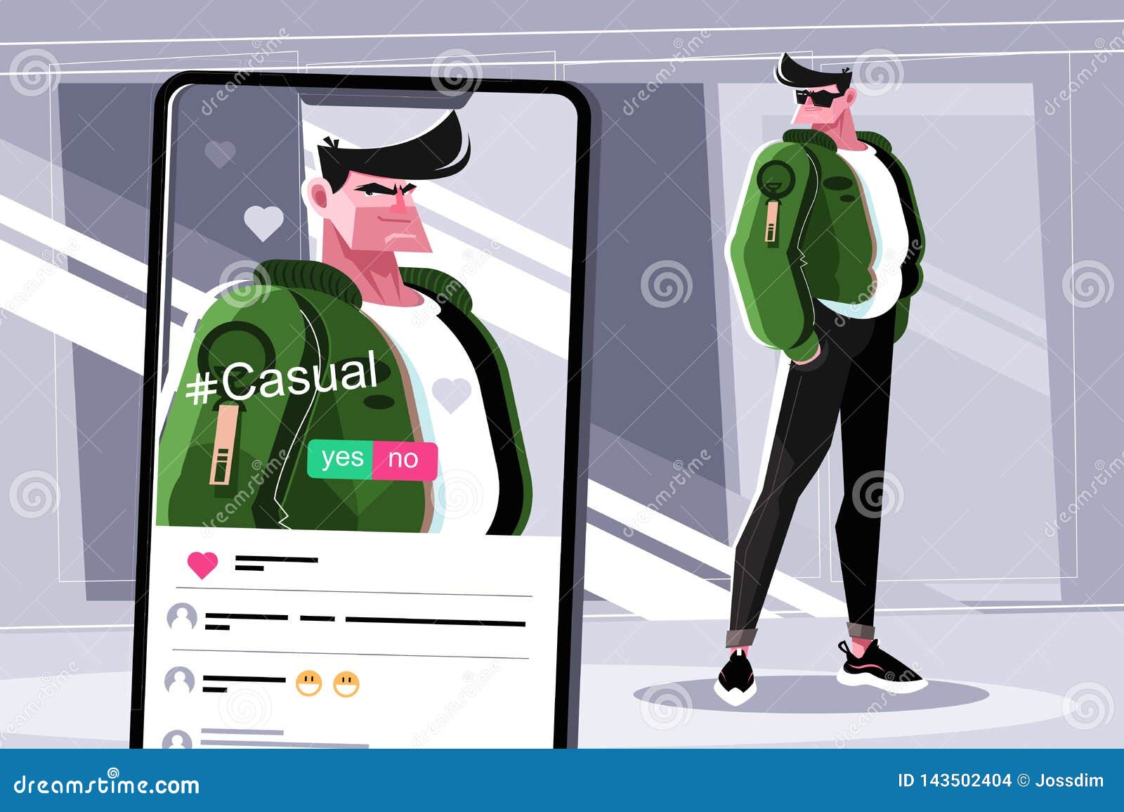 enviable guy in stylish casual clothes