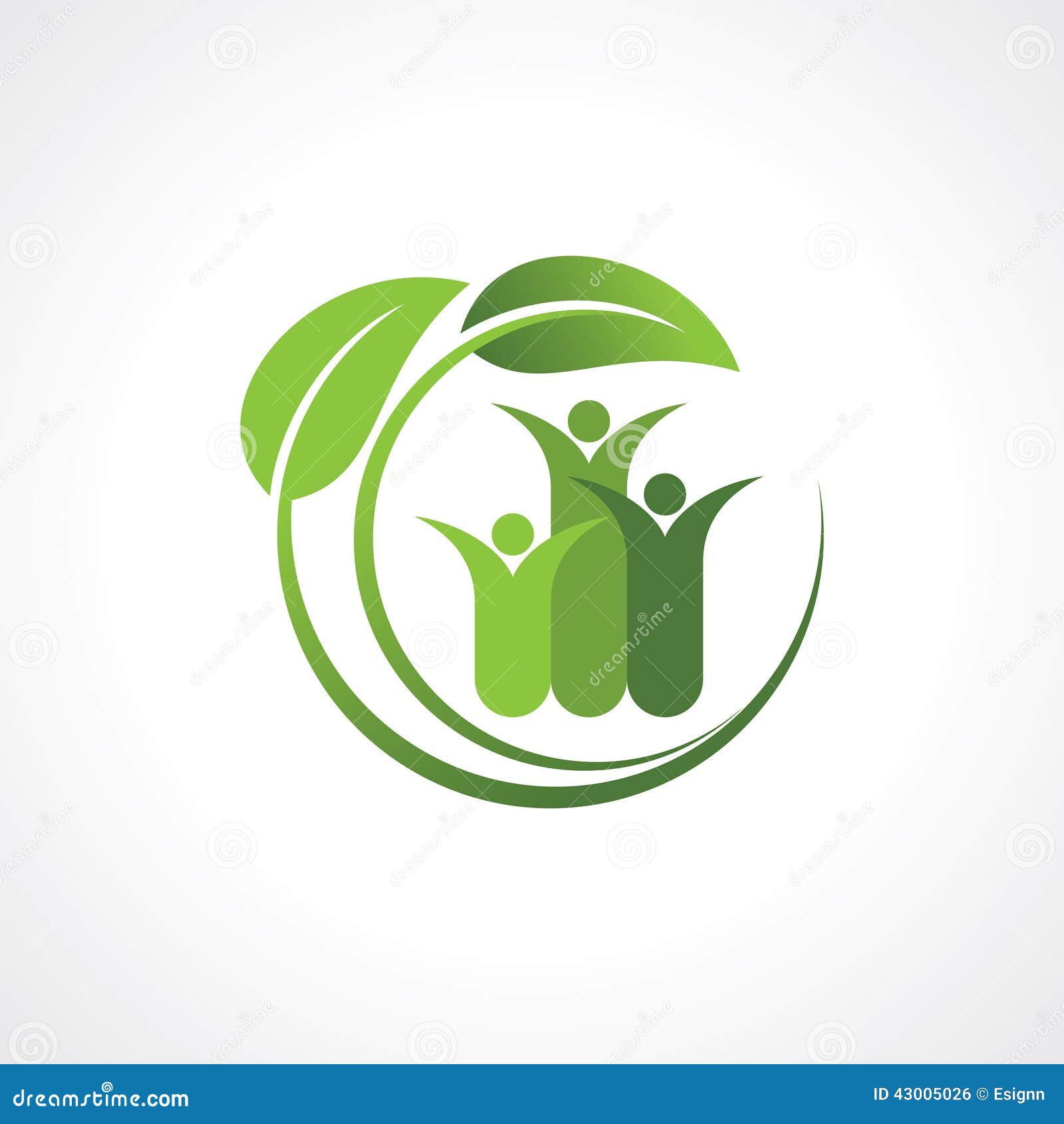 Environment friendly symbol,with leaf