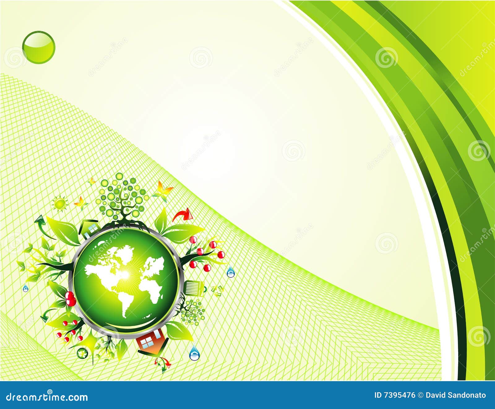 Environment Green Background Stock Vector - Illustration ...