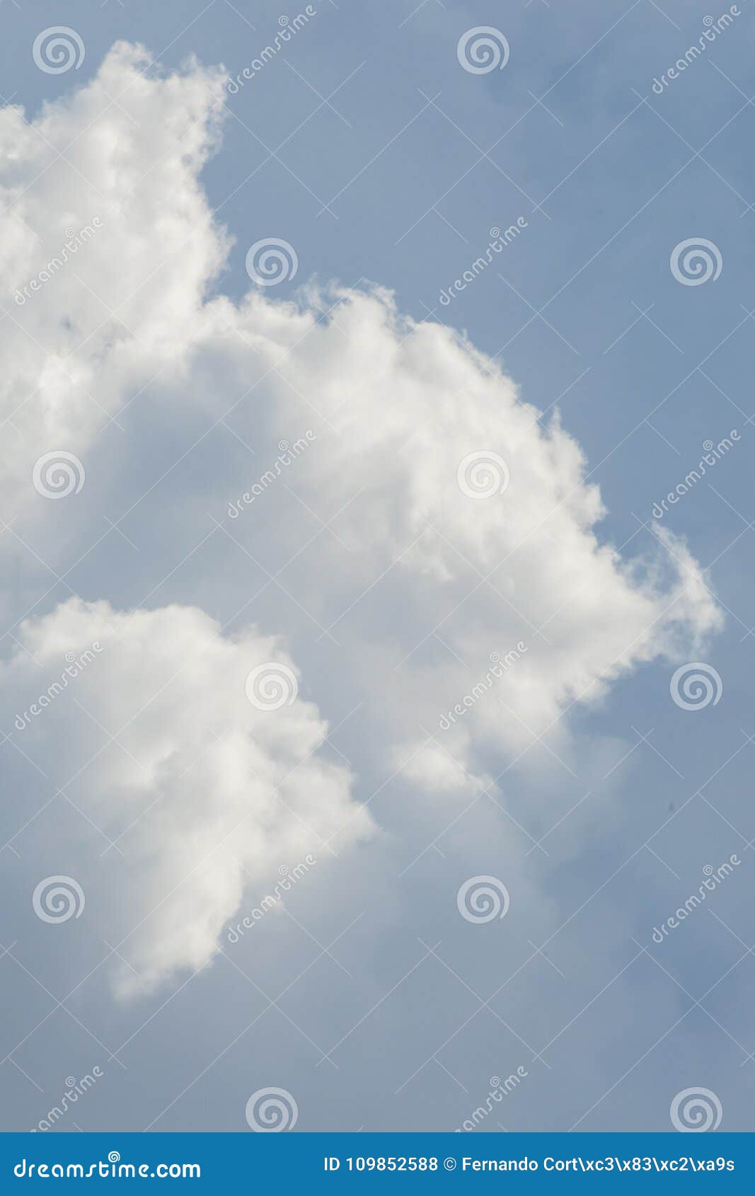 Environment Summer Sky With Blue Colors And Very Pure White Clouds Stock Photo Image Of Blue Color