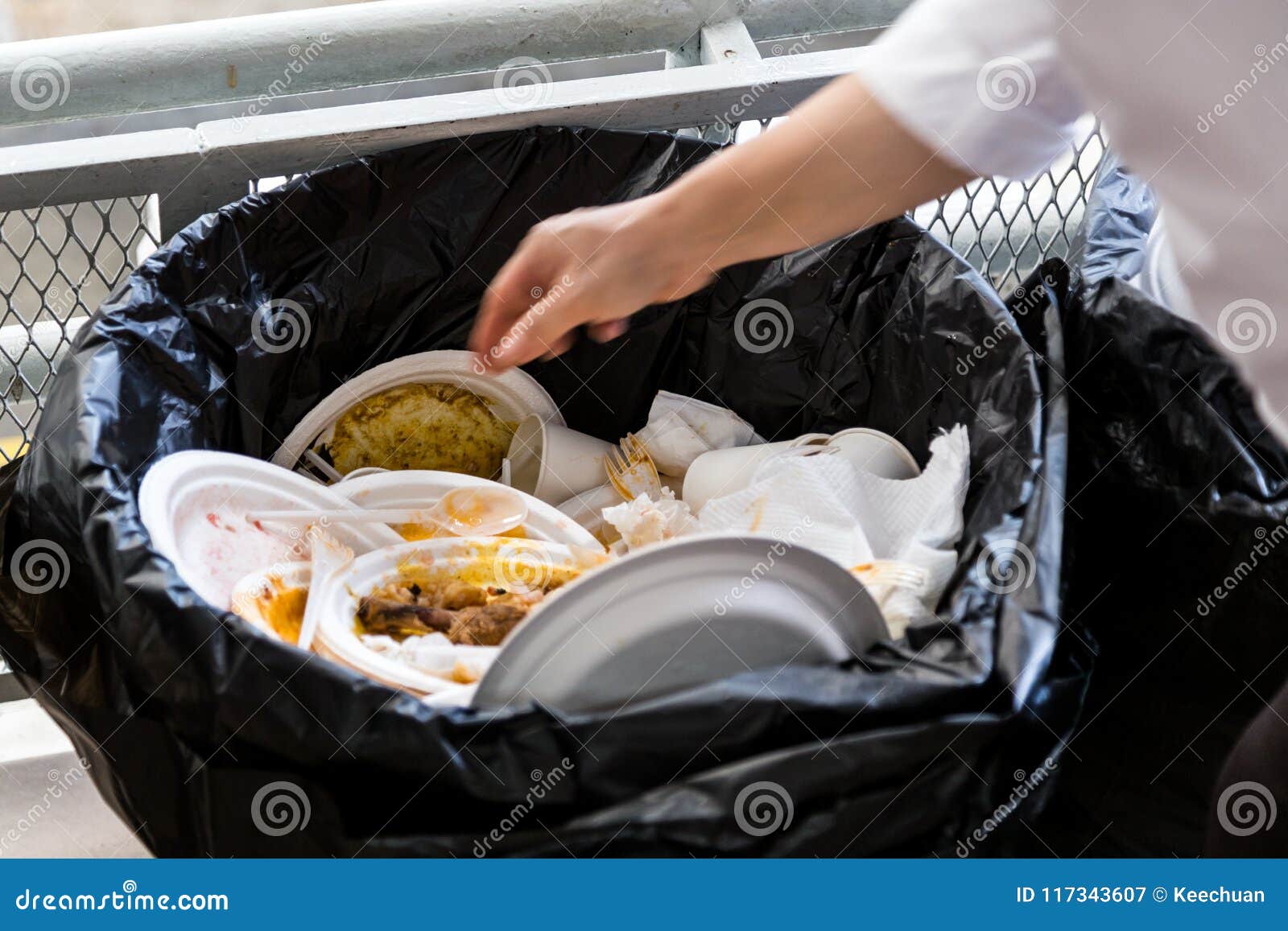 Environment Unfriendly Styrofoam Plates and Cups in Plastic Garb Stock  Image - Image of restaurant, litter: 117343607