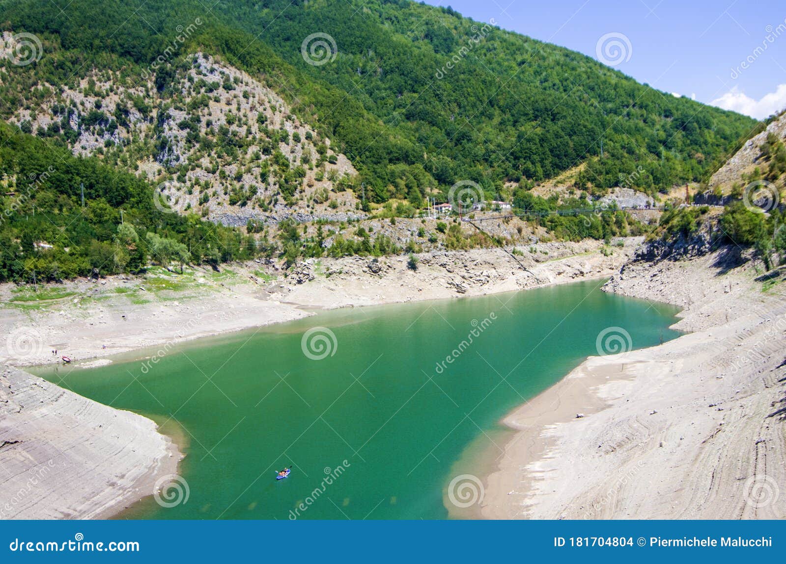 Drought And Temperature Rise Catastrophe, Dry River And Town Without Water Stock Photo - Image ...