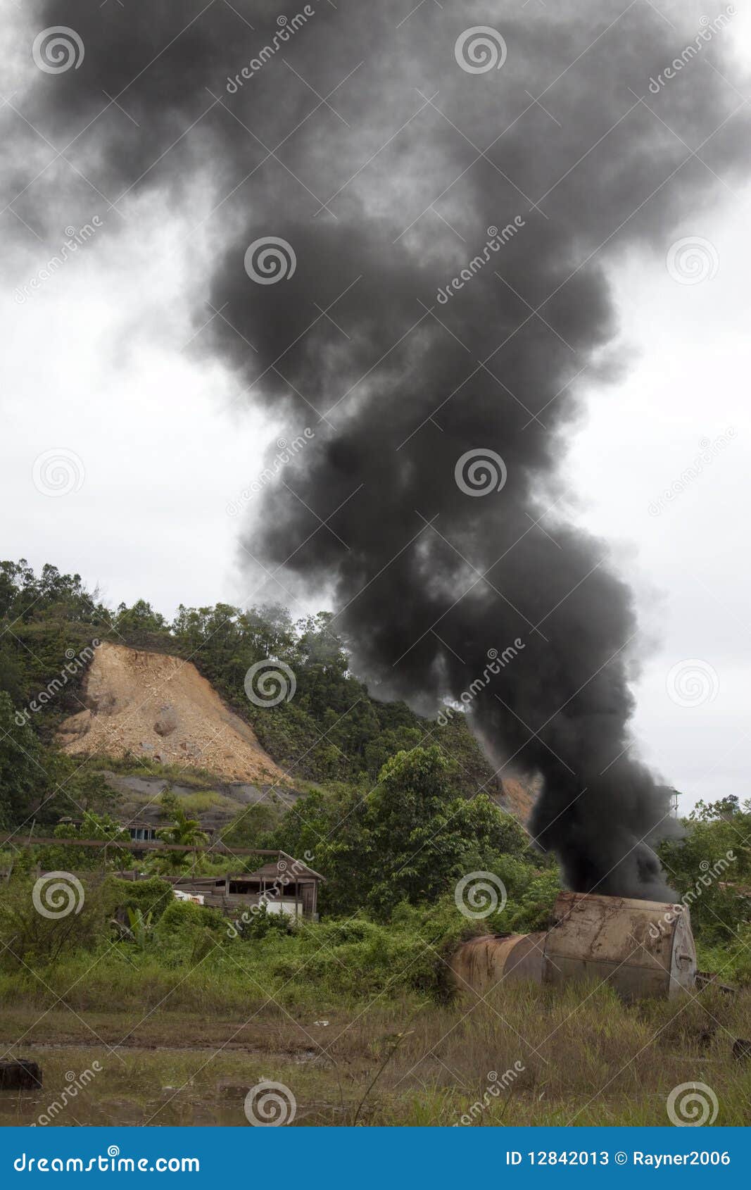 Environmental destruction stock image. Image of black 12842013