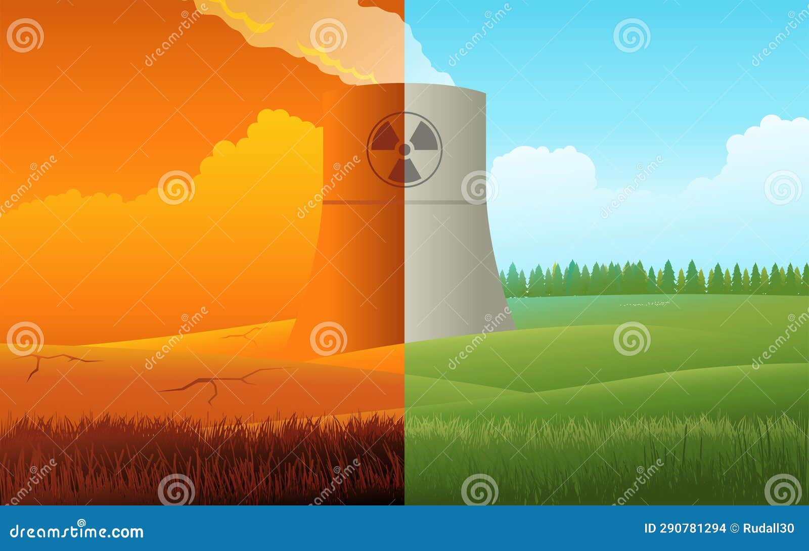 environmental duality of nuclear power plant
