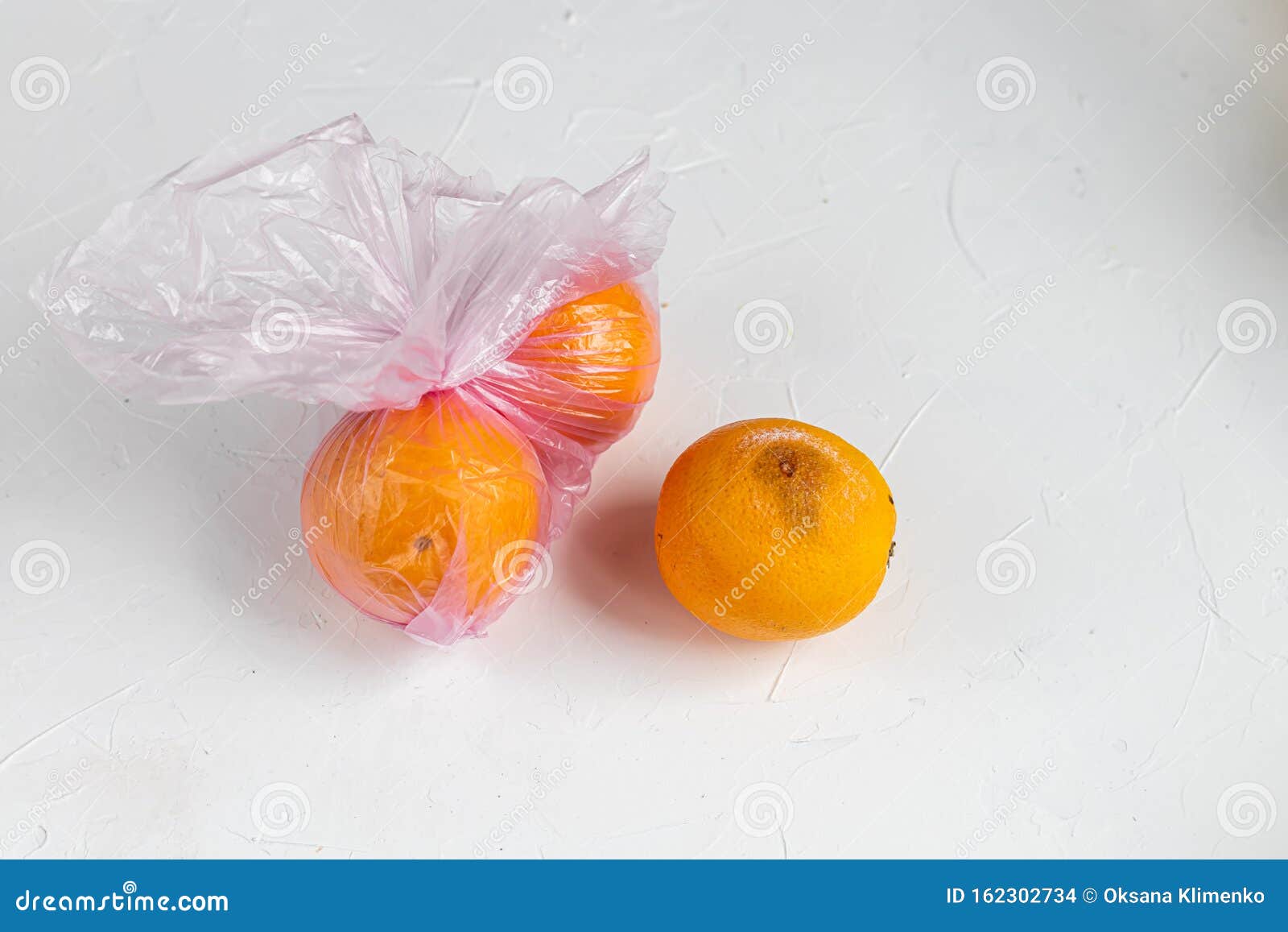 Environmentally Harmful Packages, Spoiled Fruits that Lie in Them. Ugly ...