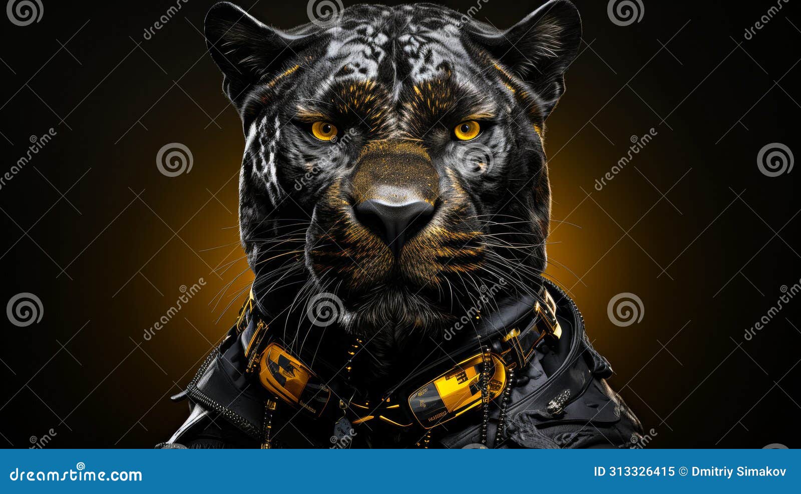envision a sleek panther