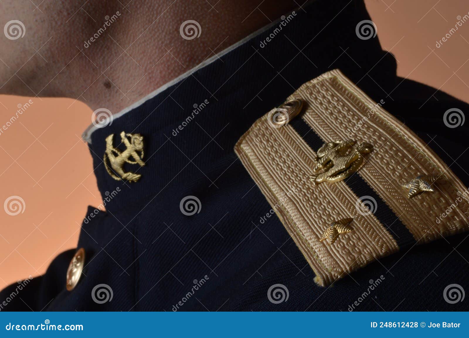 Russian Navy Uniform Shoulder Board Stock Photo - Image of hand ...