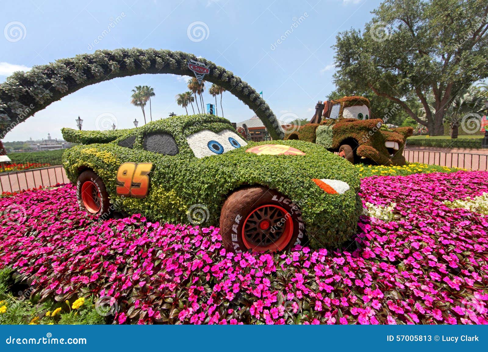 epcot flower and garden festival cars editorial stock photo - image