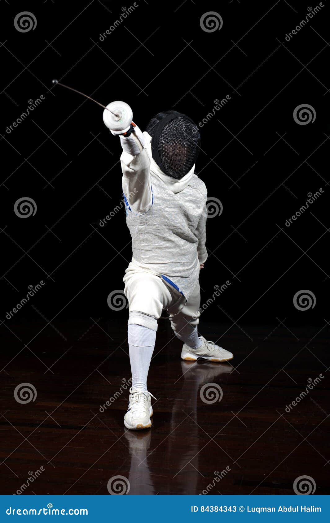 Epee fencer stock image. Image of point, mysterious, sword 84384343